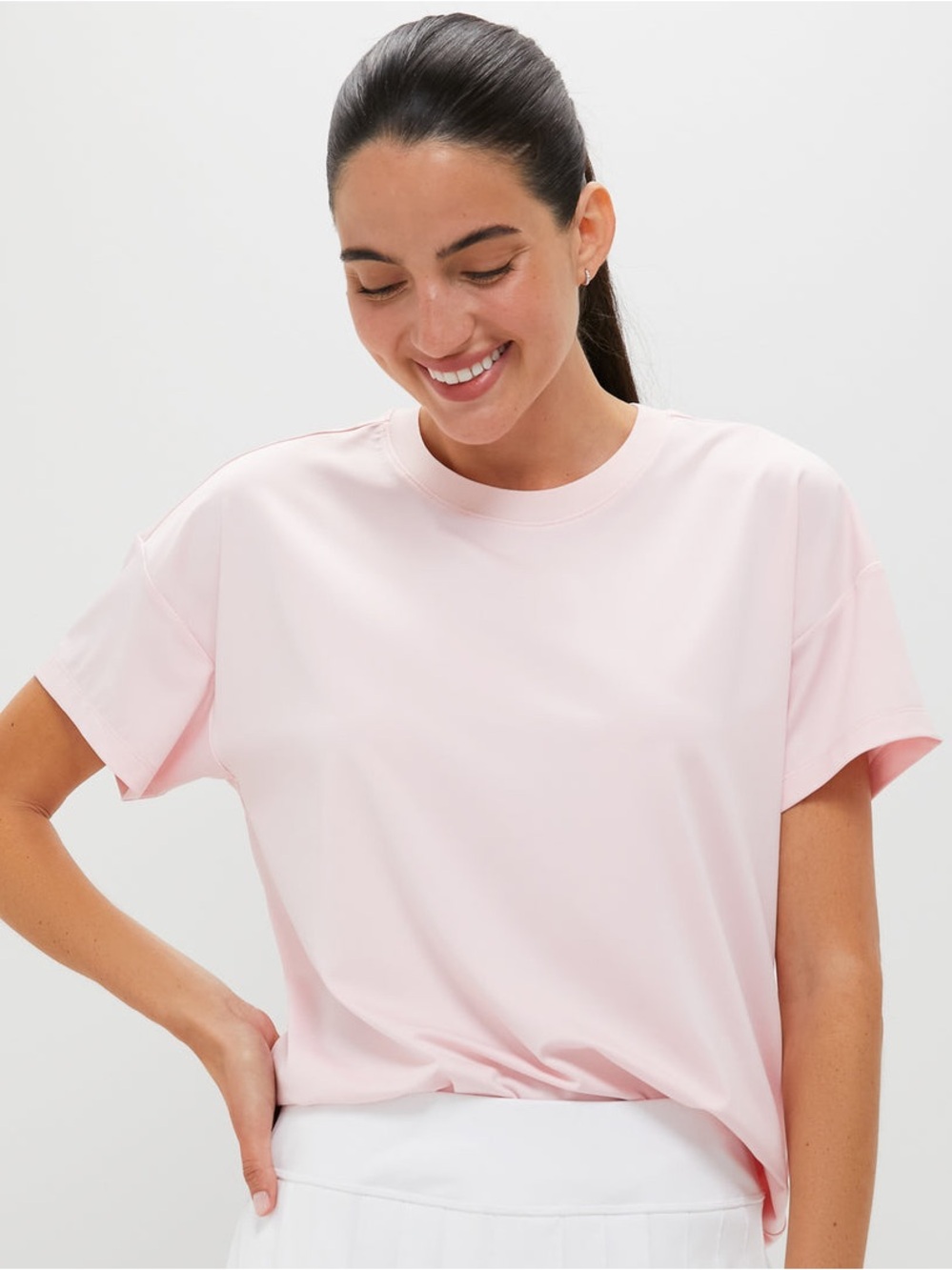 Tuckernuck Pink Short Sleeve Performance Jersey Ryan Boyfriend Tee Size Small